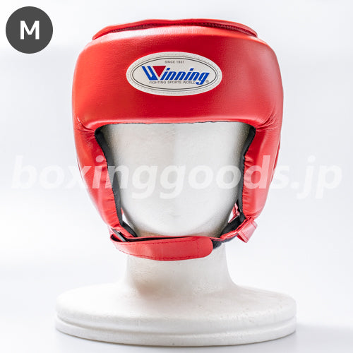 新品Winning ボクシングヘッドギア M 赤 Winning/ウイニング アマチュア試合用ヘッドギア Mサイズ レッド