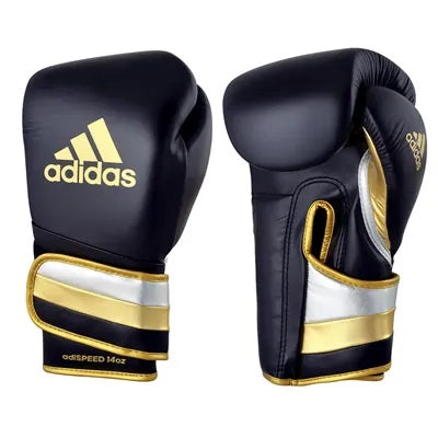 adidas/アディダス　アディスピードPROメタリック ボクシンググローブ12オンス　ブラック