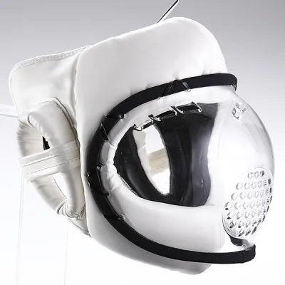 【RYUJIN/リュウジン】　ニュースーパーセーフ ヘッドガード　シニアサイズ（ホワイト）