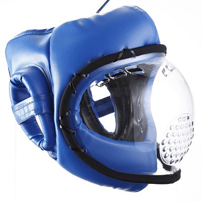 【RYUJIN/リュウジン】　ニューパーフェクトヘッドガード　シニアサイズ　ブルー