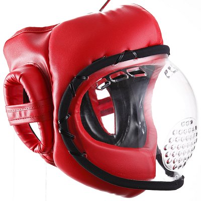 【RYUJIN/リュウジン】　ニューパーフェクトヘッドガード　シニアサイズ　レッド