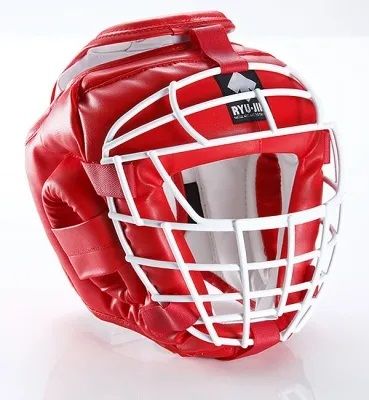 【RYUJIN/リュウジン】　ニューアイアンヘッドギア　シニア(L)サイズ　レッド