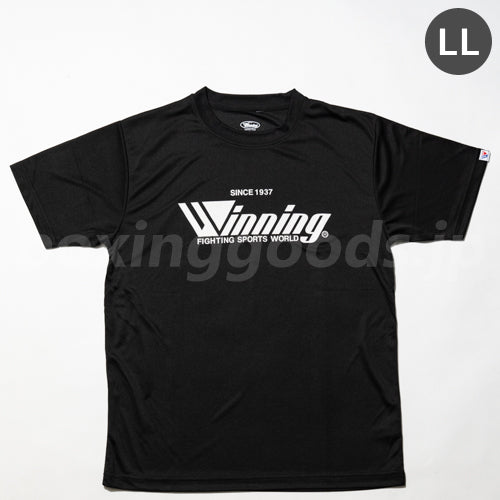 ウイニング　ロゴドライTシャツ　ＬＬサイズ　ブラック