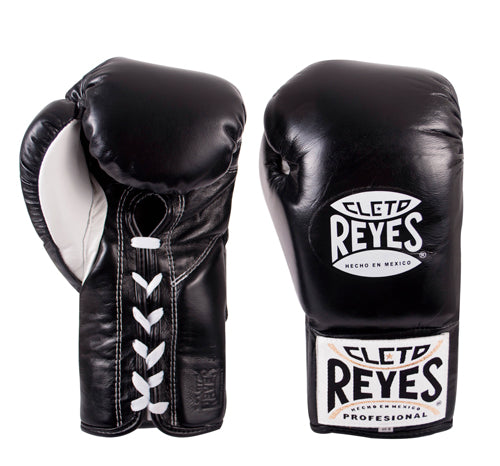 【Reyes/レイジェス】　プロ試合用ボクシンググローブ８オンス　ブラック