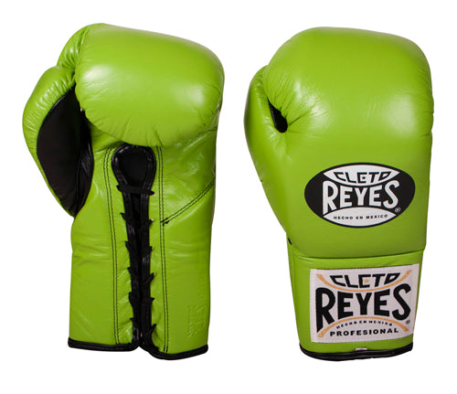 【Reyes/レイジェス】　プロ試合用ボクシンググローブ８オンス　グリーン