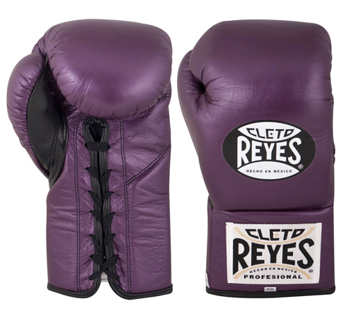 (在庫処分セール) Reyes/レイジェス　プロ試合用ボクシンググローブ　８オンス　パープル