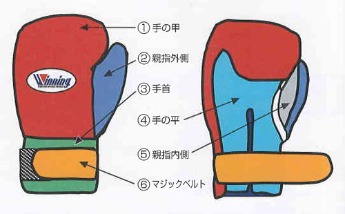 (受注生産品/納期約１年２か月) Winning/ウイニング　プロフェッショナルタイプ１０オンス　マジックテープ式　カラーオーダー