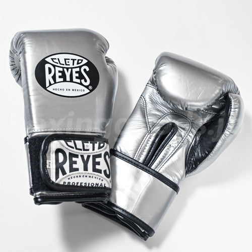 Reyes/レイジェス　ボクシンググローブ１０オンス　マジックテープ式　シルバー