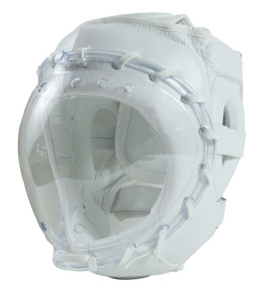 【MARTIAL WORLD/マーシャルワールド】　K-プロテクターヘッドガード　ベロクロタイプ　Mサイズ　ホワイト