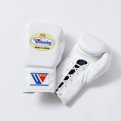 Winning/ウイニング　プロ試合用ボクシンググローブ８オンス　ホワイト