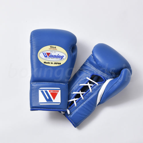 Winning/ウイニング　プロ試合用ボクシンググローブ１０オンス　ブルー